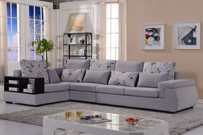 普尼狄現(xiàn)代簡(jiǎn)約時(shí)尚布藝轉(zhuǎn)角沙發(fā) 大小戶(hù)型皆宜，拆洗設(shè)計(jì)更貼心